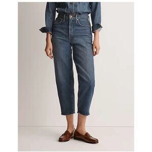 Madewell Balloon Jeans Sz 8 Cropped Festival Coastal Western Boho